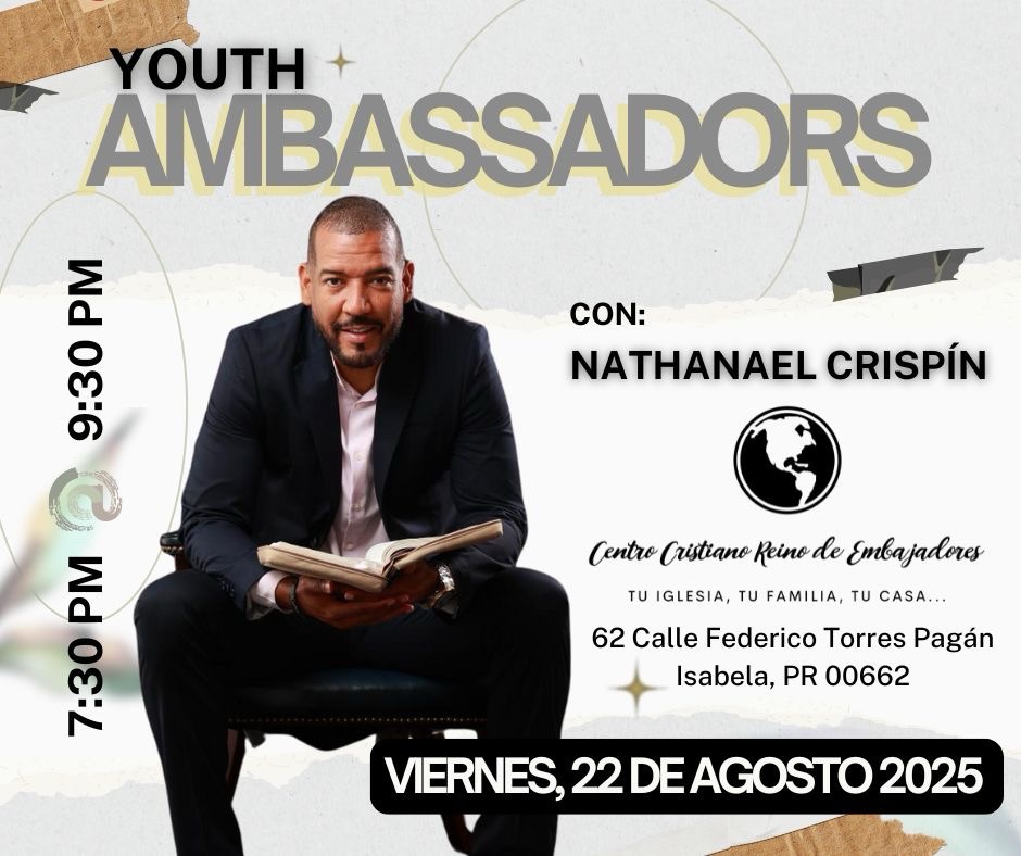 Youth Ambassadors recibe a Nathanael Crispín – Una Noche de Avivamiento Juvenil